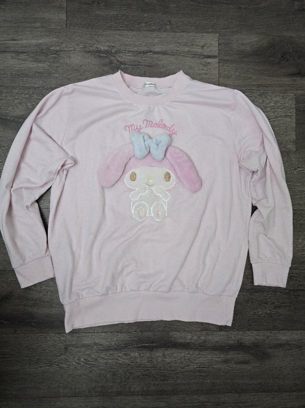 Sanrio My Melody Light Pink Sweatshirt Womens Size Medium